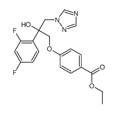 Ethyl 4-[2-(2,4-difluorophenyl)-2-hydroxy-3-(1H-1,2,4-triazol-1-y l)propoxy]benzoate结构式