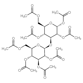 1,2,4,6-Tetra-O-acetyl-3-O-(2,3,4,6-tetra-O-acetyl-b-D-glucopyranosyl)-a-D-glucopyranoside结构式