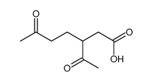 3-acetyl-6-oxoheptanoic acid Structure