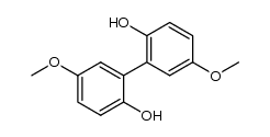 5,5'-dimethoxy-[1,1-biphenyl]-2,2'-diol结构式