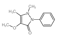 3H-Pyrazol-3-one,1,2-dihydro-4-methoxy-1,5-dimethyl-2-phenyl-结构式