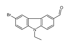 6-bromo-9-ethyl-9H-carbazole-3-carbaldehyde Structure