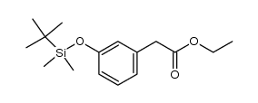 ethyl 3-(tert-butyldimethylsilyloxy)phenyl acetate结构式