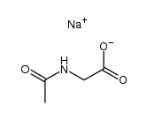 N-acetylglycine sodium salt结构式