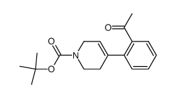 tert-butyl 4-(2-acetylphenyl)-1,2,5,6-tetrahydropyridinecarboxylate结构式