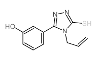 3H-1,2,4-Triazole-3-thione,2,4-dihydro-5-(3-hydroxyphenyl)-4-(2-propen-1-yl)- structure