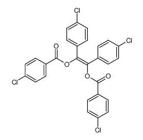 cis-p,p'-dichlorostilbene-α,α'-diol dibenzoate bis(p-chlorobenzoate) Structure