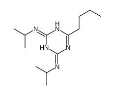 6-butyl-2-N,4-N-di(propan-2-yl)-1,3,5-triazine-2,4-diamine结构式