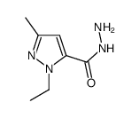 1-Ethyl-3-methyl-1H-pyrazole-5-carboxylicacidhydrazide structure