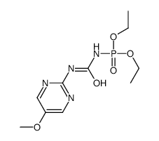 N-[(5-Methoxy-2-pyrimidinyl)carbamoyl]phosporamidic acid diethyl ester结构式