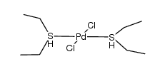 trans-PdCl2(S(C2H5)2)2结构式