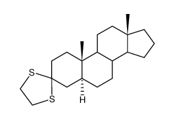 Androstan-3-one, cyclic 1,2-ethanediyl mercaptole, (5alpha)-结构式