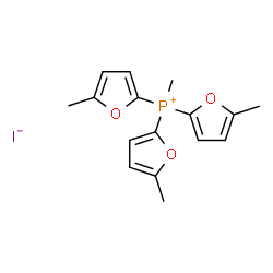 Methyltris(5-methyl-2-furyl)phosphonium iodide structure