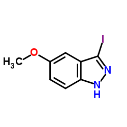 3-碘-5-甲氧基-1H-吲唑结构式