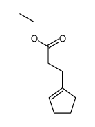 3-cyclopent-1-enylpropionic acid ethyl ester Structure