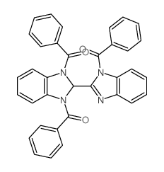 2,2'-Bi-1H-benzimidazole,1,1',3-tribenzoyl-2,3-dihydro- (9CI)结构式