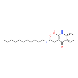 2-(4-hydroxy-2-oxo-1,2-dihydroquinolin-3-yl)-N-undecylacetamide结构式