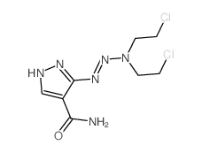 1H-Pyrazole-4-carboxamide,3-[3,3-bis(2-chloroethyl)-1-triazen-1-yl]- structure