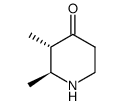 (2S,3S)-2,3-dimethylpiperidin-4-one结构式