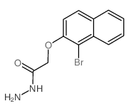 2-[(1-BROMO-2-NAPHTHYL)OXY]ACETOHYDRAZIDE结构式