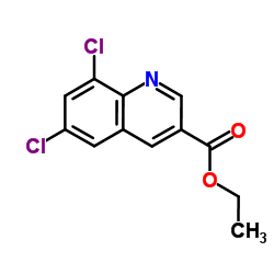 Ethyl 6,8-dichloro-3-quinolinecarboxylate Structure