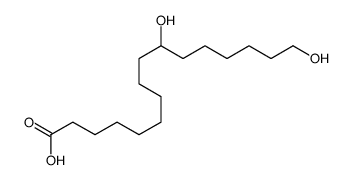 10,16-dihydroxyhexadecanoic acid Structure