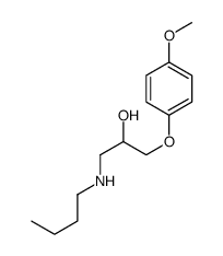 1-(butylamino)-3-(4-methoxyphenoxy)propan-2-ol结构式