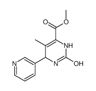 4-Pyrimidinecarboxylicacid,1,2,3,6-tetrahydro-5-methyl-2-oxo-6-(3-pyridinyl)-,methylester(9CI)结构式