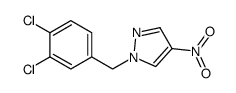 1-(3,4-二氯苯甲基)-4-硝基-1H-吡唑结构式
