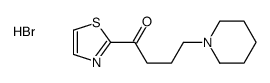 4-piperidin-1-yl-1-(1,3-thiazol-2-yl)butan-1-one,hydrobromide Structure
