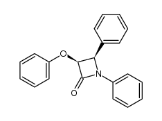 (±)-cis-3-phenoxy-1,4-diphenyl-2-azetindione Structure