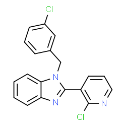 1-(3-CHLOROBENZYL)-2-(2-CHLORO-3-PYRIDINYL)-1H-1,3-BENZIMIDAZOLE Structure