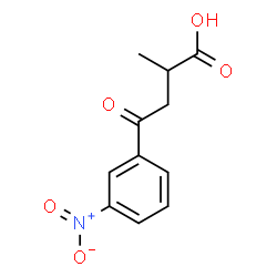 2-Methyl-4-(3-nitrophenyl)-4-oxobutyric acid structure