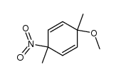 1,4-Dimethyl-4-nitro-2,5-cyclohexadienyl methyl ether结构式