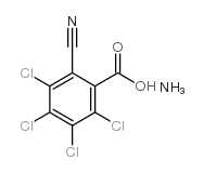 3,4,5,6-Tetrachloro-2-cyanobenzoic acid ammonium salt structure