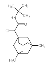 2-chloro-2-(3,5-dimethyl-1-adamantyl)-N-tert-butyl-acetamide Structure