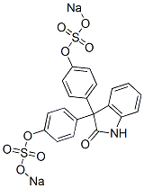 disodium 1,3-dihydro-2-oxo-2H-indole-3,3-diylbis(p-phenylene) bis(sulphate) picture
