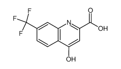 7-trifluoromethyl-4-hydroxy-2-carboxyquinoline结构式