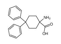 1-amino-4,4-diphenylcyclohexane-1-carboxylic acid结构式