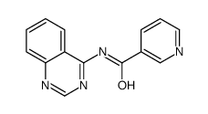 3-Pyridinecarboxamide,N-4-quinazolinyl-(9CI) structure