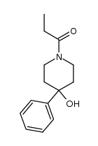 4-phenyl-1-propionyl-piperidin-4-ol结构式