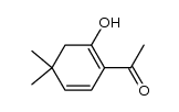 2-acetyl-5,5-dimethyl-1,3-cyclohexadien-1-ol结构式