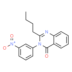 2-butyl-3-(3-nitrophenyl)quinazolin-4(3H)-one structure