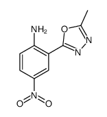 2-(5-methyl-1,3,4-oxadiazol-2-yl)-4-nitroaniline结构式