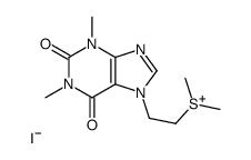 2-(1,3-dimethyl-2,6-dioxopurin-7-yl)ethyl-dimethylsulfanium,iodide结构式
