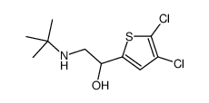 2-(tert-butylamino)-1-(4,5-dichlorothiophen-2-yl)ethanol结构式
