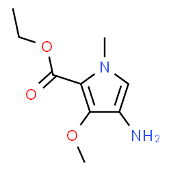 1H-Pyrrole-2-carboxylicacid,4-amino-3-methoxy-1-methyl-,ethylester(9CI) structure