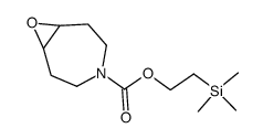 8-Oxa-4-aza-bicyclo[5.1.0]octane-4-carboxylic acid 2-trimethylsilanyl-ethyl ester结构式