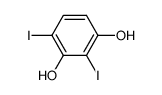 2,4-diiodobenzene-1,3-diol结构式