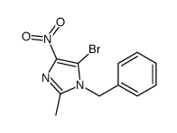 1-benzyl-5-bromo-2-methyl-4-nitroimidazole Structure